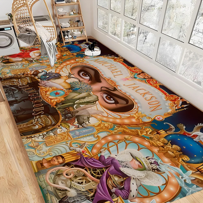 Michael Jackson Hallway Carpet INS Style Soft Bedroom Floor House Laundry Room Mat Anti-skid Bedside Area Rugs