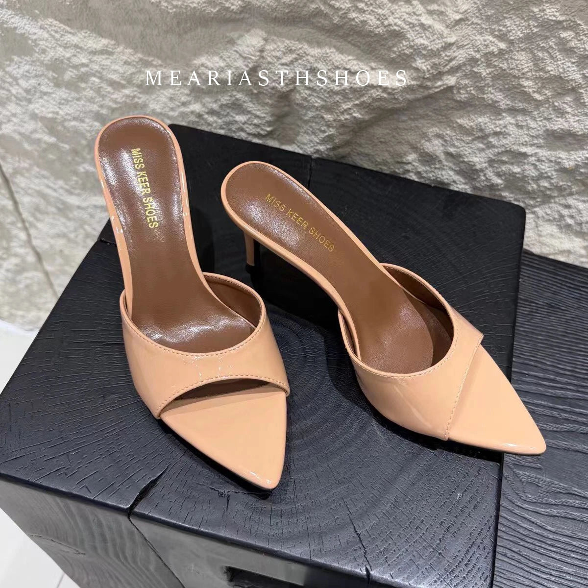 Super-high Heel 12/10/9/7cm Slippers Women Shoes Summer Peep Toe Stiletto Sandals Sexy Party Ladies Shoes Luxury Woman Pumps