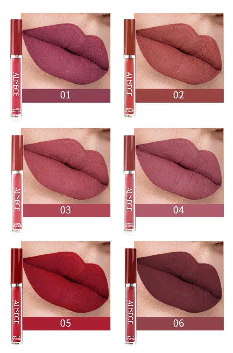 Combination Lipstick Set Makeup for Women Waterproof Long Lasting Cosmetics Matte Velvet Nude Color Lipstick Makeup Gift Box