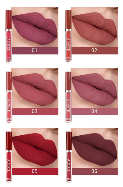 Combination Lipstick Set Makeup for Women Waterproof Long Lasting Cosmetics Matte Velvet Nude Color Lipstick Makeup Gift Box