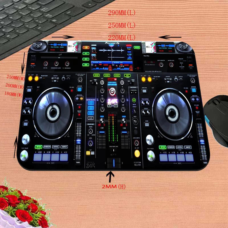 Mairuige Mixing-Console Pioneer Dj Keyboard Mouse Set Table Mat Laptop Accessories Mouse for Computer Mouse Mats Carpet Rog