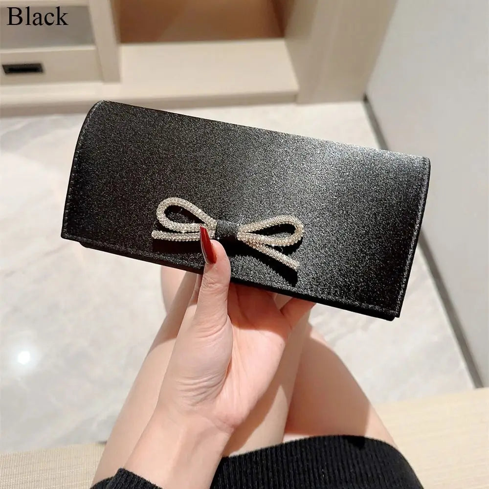 Luxury Sequins Silk Evening Bags Silver Clutch Bag Chain Bags Women Ladies