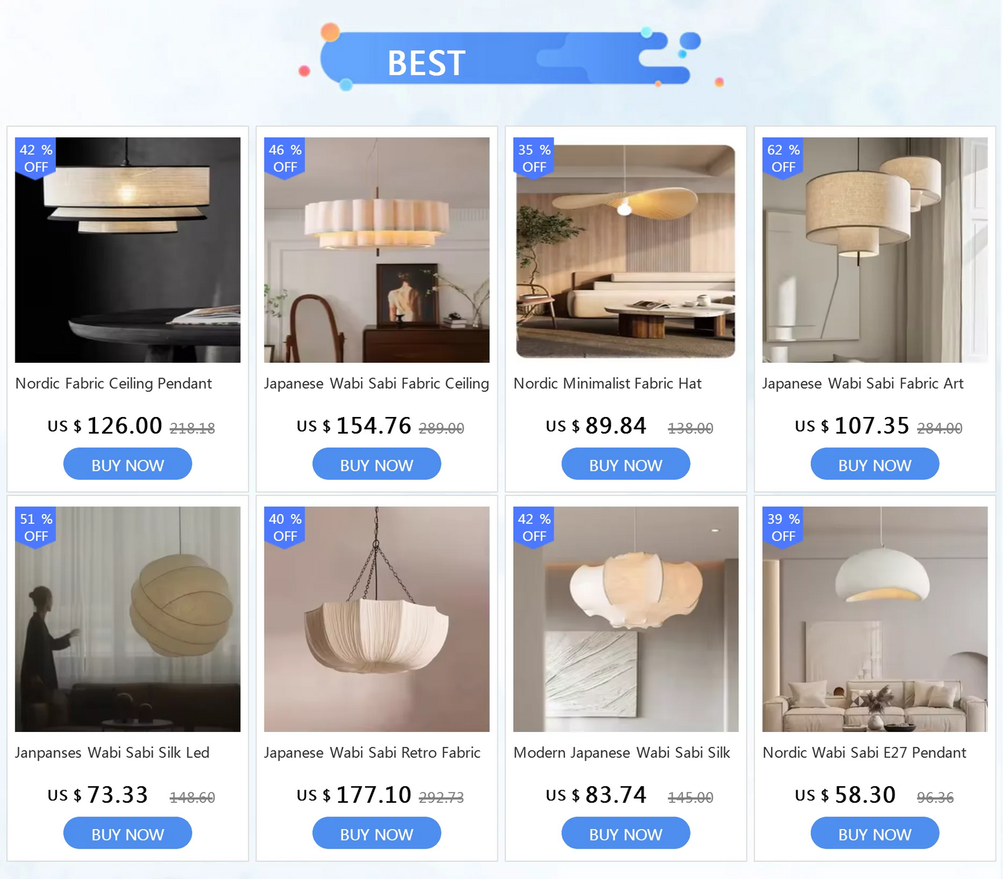 Japanese Wabi Sabi Flower Chandelier French Fabric Modern Ceiling Pendant Lights Living Bedroom Home Decor Lighting Hanging Lamp