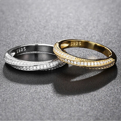 Moissanite Ring 100% Pass Diamond Tester Pen Matching Wedding Diamond Band for Women 925 Sterling Silver Female Single Tail Ring