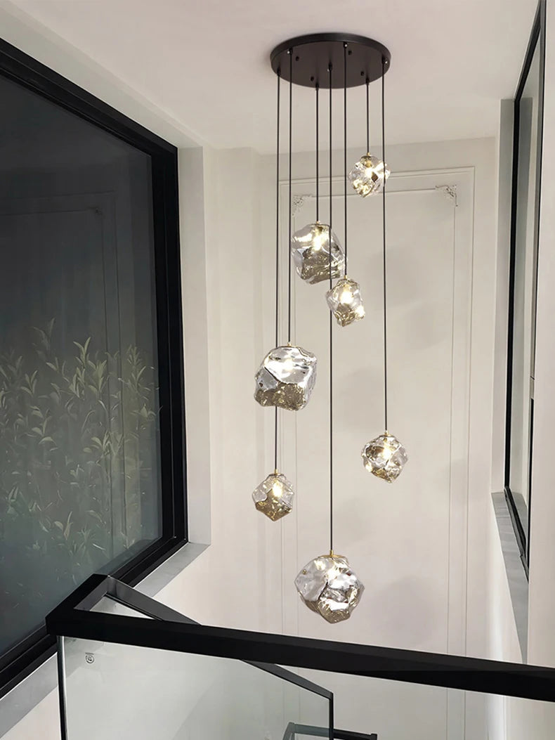 Modern Stair chandelier Pendant lights indoor lighting Ceiling lamp hanging light led Chandeliers for living room indoor lightin