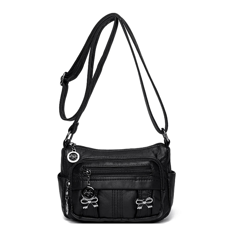 Women Bag High Quality Woman's Soft PU Leather Shoulder Bags Multi-Layer Classic Crossbody Bag Luxury Designer Handbag and Purse