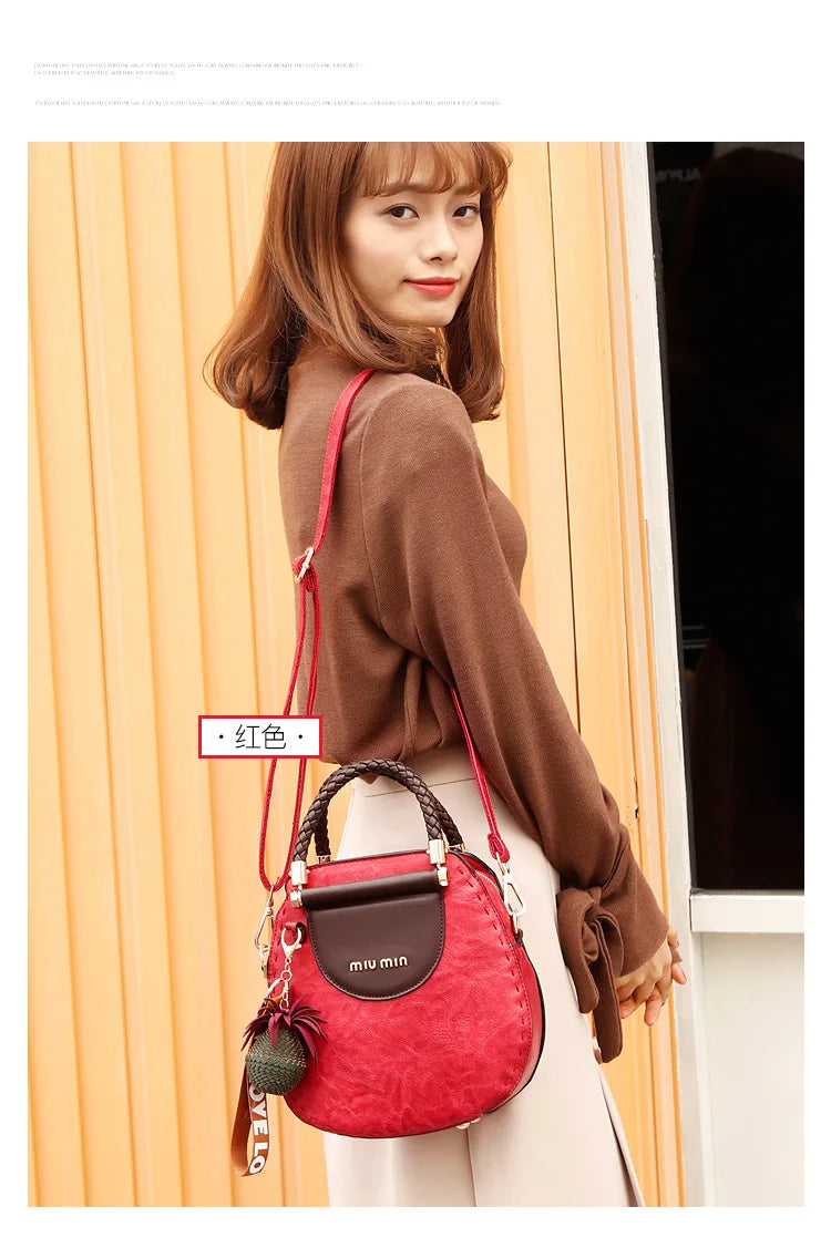 Vintage Women's Bag Luxury Designer Boston Style Women Shoulder Bag High Quality Fashion Crossbody Bags Female Handbags