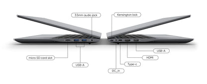 Windows 11 Pro Laptop with 14.1" 2K Screen, 16GB RAM, 512GB SSD, Intel Core Processor, Ultra-Thin and Light Notebook
