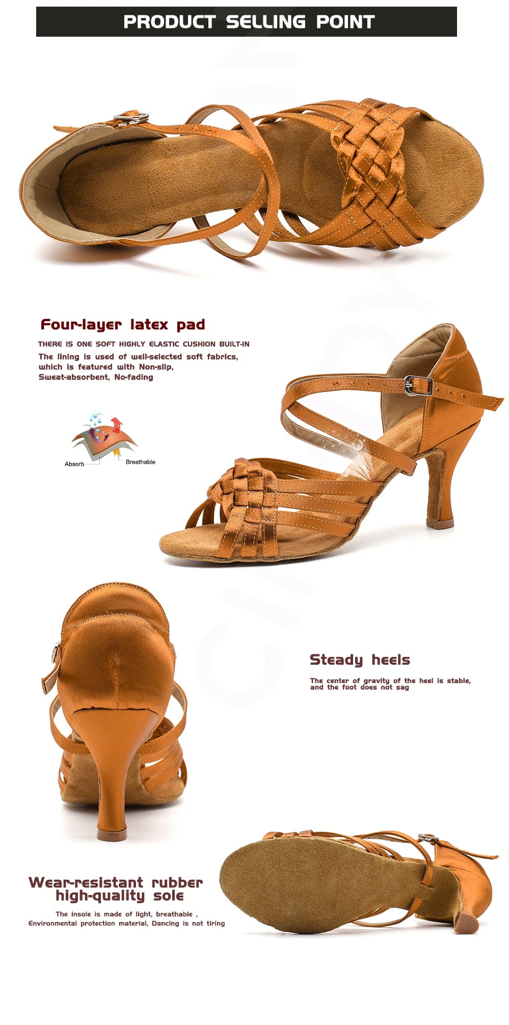 CIDIPAI Women Latin Dance Shoes High Heels Tango Party Dance Shoes For Girls Ladies Satin Salsa Sandals Dancing Ballroom Shoes