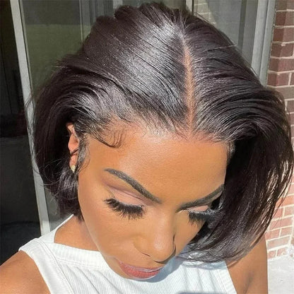 Bob Wig Human Hair Lace Front Wigs Human Hair Human Hair Wigs Transparent 13X4 Straight Lace Frontal Bob Wigs Cheap wigs