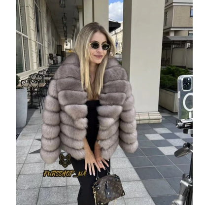 Fox Fur Coat Real Women'S New Fashion Furry And Skin Clothing Natural New In Coats & Jackets