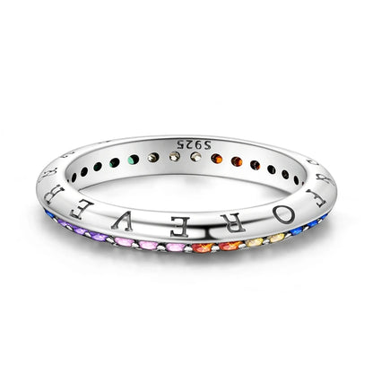 LAZA 925 Sterling Silver Colorful Rings Sparking Zirconium Bowknot Moon Sun Original Ring For Women Anniversary Wedding Gifts
