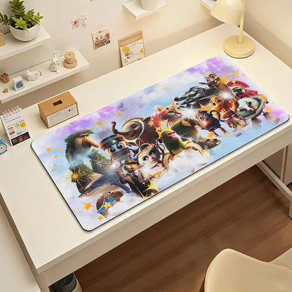 Cartoon Italian Brainrot  Mouse Pad Non-slip Rubber Computer Mat Gamer Balance Decoracion Deskmat Laptop Office Large