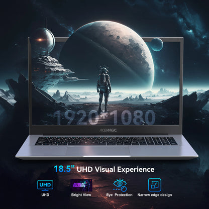 ACEMAGIC 18.5 Inch Laptop Intel Lake N150 16GB DDR4 512GB SSD FHD Windows 11 8000mAh Battery Expandable to 2TB Gaming Notebook