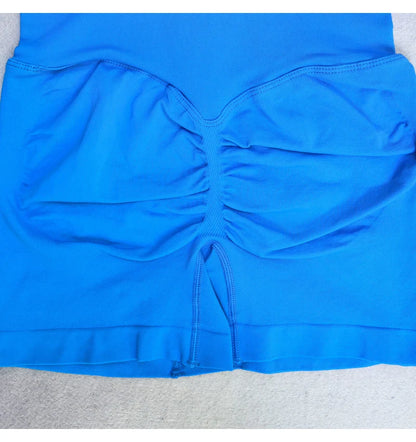 Long Sleeve One Piece Set Women Clothes Backless Gym Set Seamless Yoga Set Bodysuit Workout Shorts Romper Jumpsuit Sportswear