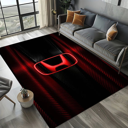 Racing Car H-HONDA HRC Motorcycle Carpet Rug for Living Room Bedroom Home Sofa Decoration,Kids Area Rug Non-slip Floor Mat Gift
