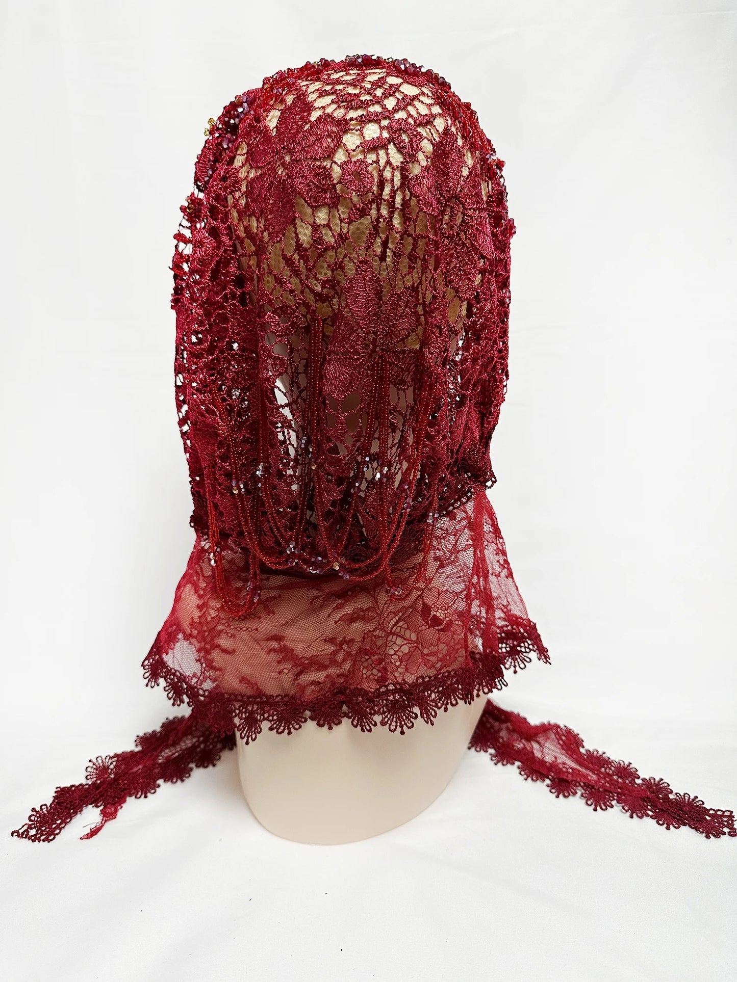 Latest High Quality Muslim Women Prayer Hat Lace Dubai Turban Cap Ready to Wear Hat Prayer Islam Saudi Arabia Lace Hijab