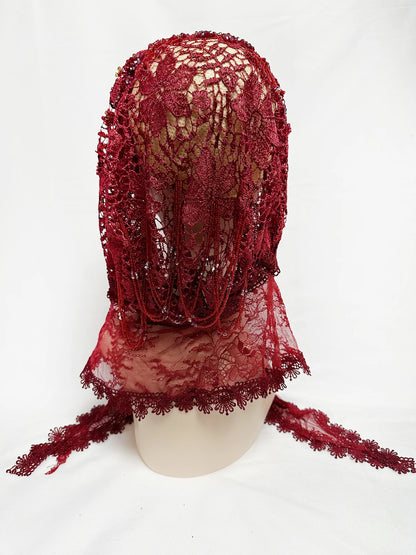 Latest High Quality Muslim Women Prayer Hat Lace Dubai Turban Cap Ready to Wear Hat Prayer Islam Saudi Arabia Lace Hijab