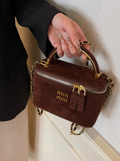 New Frosted Handbags Women's Square Bags Mini Lipstick Cosmetics Packs Ladies Handbags and Purse Niche Shoulder Crossbody Bags