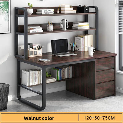New model Desk Desktop Computer Desk Simple Home Desk Student Bedroom Bookshelf Integrated Writing Desk