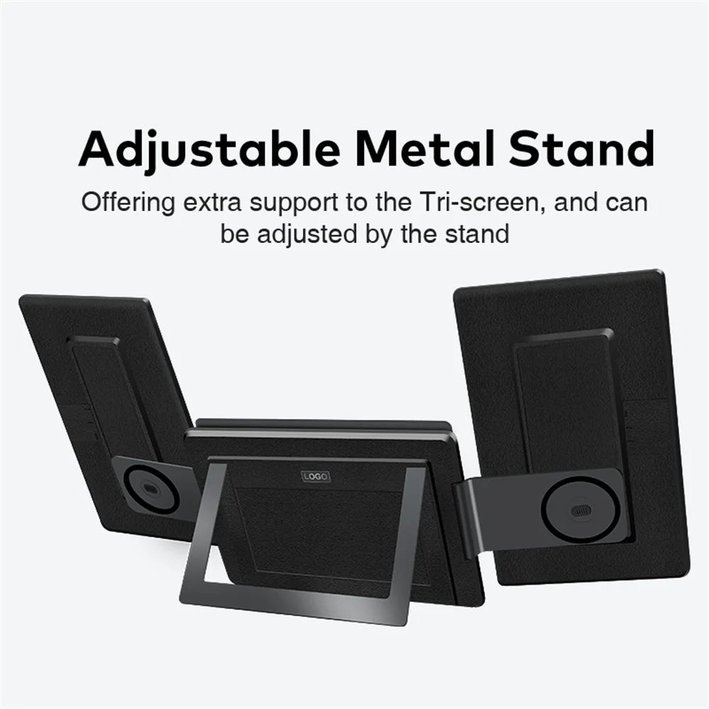 Rospider 16 Inch Portable Dual Screen Laptop Monitor Extender 1200P 2560P Rotatable Triple Display for Laptop MacBook Windows