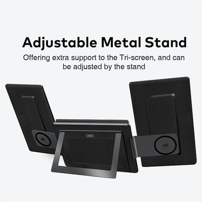 Rospider 16 Inch Portable Dual Screen Laptop Monitor Extender 1200P 2560P Rotatable Triple Display for Laptop MacBook Windows