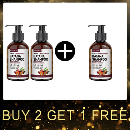 EELHOE Natural Batana Oil Deep Moisturizing Smooth Thick Hair Growth Shampoo and Conditioner for Damaged Hair Keratin Treatment