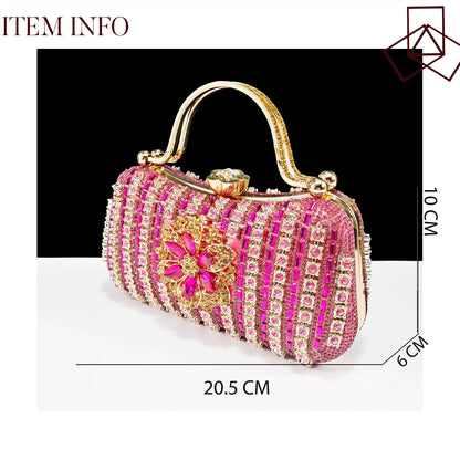 2026 Diamond Women Luxury Clutch Evening Bag Wedding Crystal Ladies Cell Phone Pocket Purse Female Wallet for Party Quality Gift