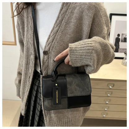 Elegant Women's Handbag Crossbody Shoulder Bag, Snap Closure Tote Bag, Everyday Accessory, Geometric Pattern, Fashion Lovers