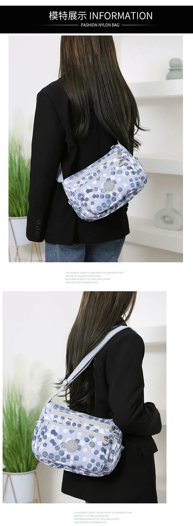 Multifunctional bag Large Capacity Waterproof Shoulder Bags Women Crossbody Bag for Girls Outdoor Travel Bags