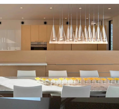 Modern Art Deco Pendant Lights New Creative Living Room Villa Designer Taper Glass Hanging Lamps Ceiling Minimalist Decor Trendy
