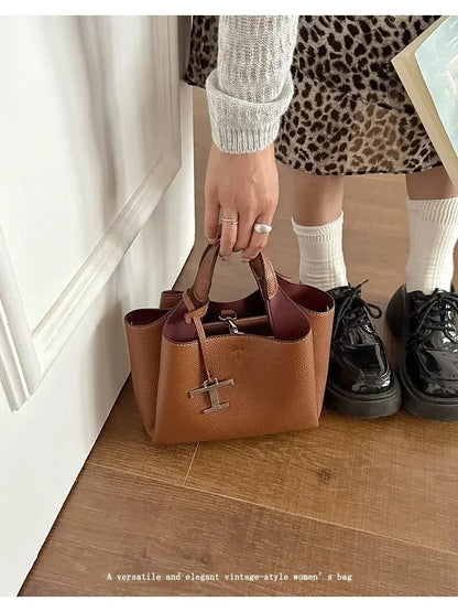 Premium Ladies Tote Bag, Fashionable Leather Crossbody Handbag For Women, Luxury Brand Messenger Bag