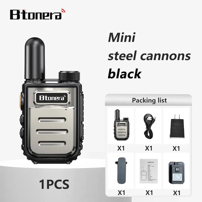 BTONERRA BT230  Mini Walkie Talkie TYPE-C Rechargeable  Handheld  1-3km Radio Transceiver Interphone Child Christmas Toys Gifts