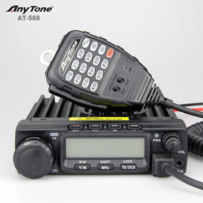 510 Channels ANYTONE AT-588 Single Band With Air Band RX 70w VHF Long Range Walkie Talkie for Vehicle Radio Amateur UHF Radio