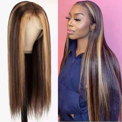 #27 Honey Blonde 13x4 Lace Front Wigs Human Hair Straight 4x4 Lace Closure Wigs Remy Straight Human Hair Wigs For Women HairUGo