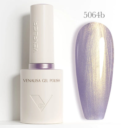 Venalisa 10ml HEMA TPO Free Red Cat Eye Gel Polish Soak Off UV LED Magnetic Nail Polish Diamond Top Long Wear Gel Varnish