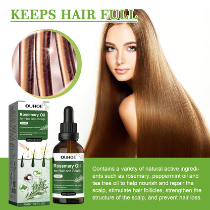 Hair Care Rosemary Oil Anti-Hair Loss Nourishing and Strengthening Hair Care Essential Oil Hair Care Rosemary Oil Anti-Hair Loss