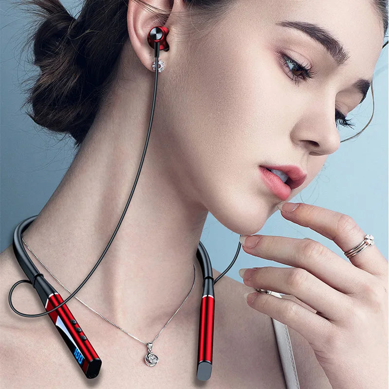EARDECO Original Bluetooth Headphone 5.1 Earphones Neckband Wireless Headphones HIFI Sound Magnetic Headset Sports Bass Stereo