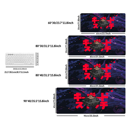 Radio Dj Large Professional Game Mouse Pad Keyboard Gamer Office Accessories Desk Mat Anime XXL Anti-Slip Desktop Mat Floor Mats