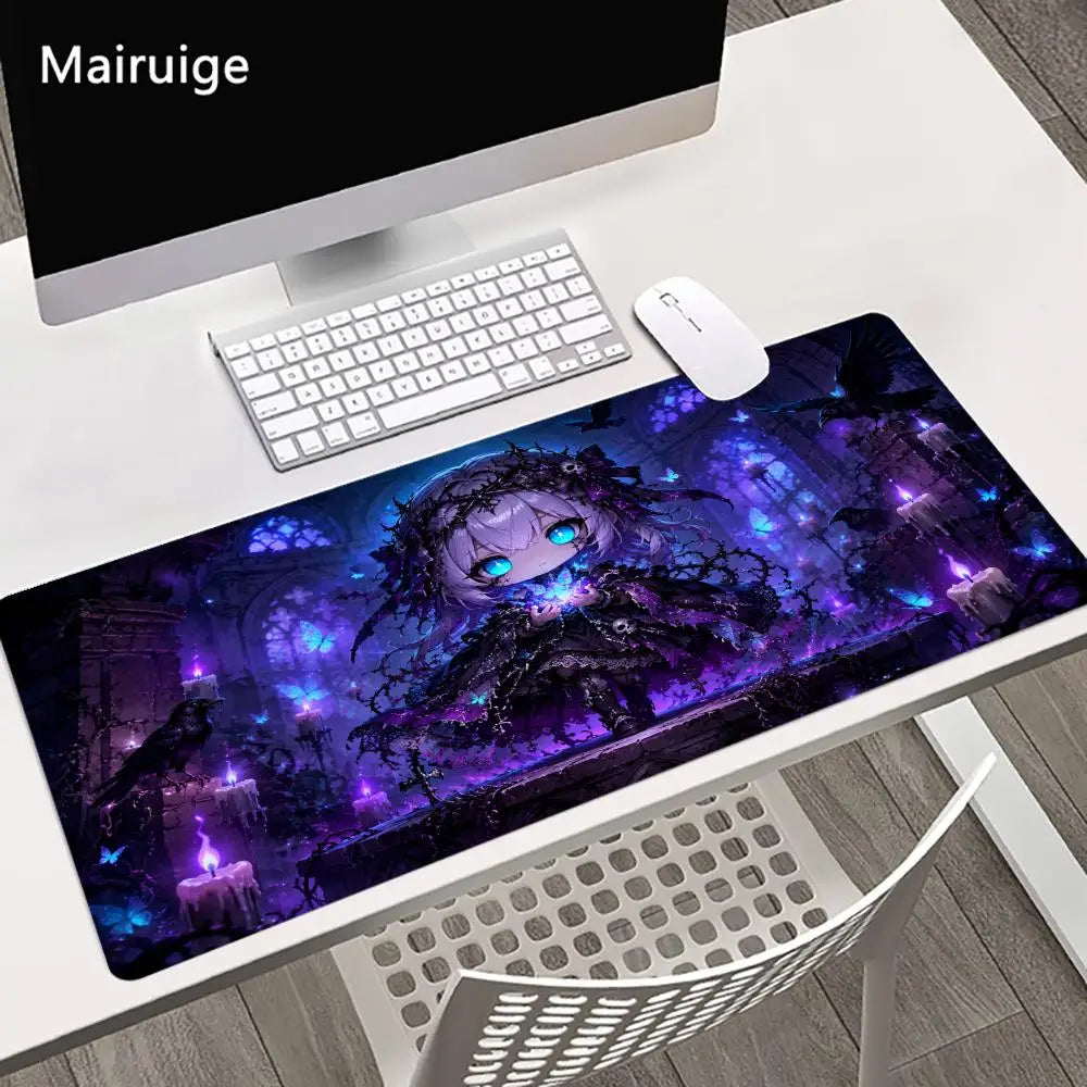 Mystical Wizard Big Size Mouse Pad Non-slip Rubber Base Desk Mat for Home Office Daily Use Deskpad Keyboard Pad Mouse Mat