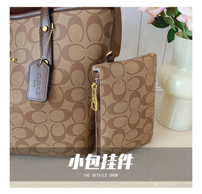 European and American Fashion Printed Large Capacity Women's Bag 2026 New Trendy Retro Luxury Single Shoulder Tote Bag