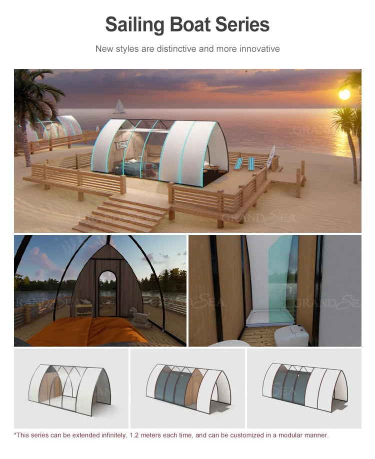 Portable Geodesic Bubble Dome, Transparent Polycarbonate Glamping Tent, Luxury Igloo Shelter for Outdoor Camping Garden Family