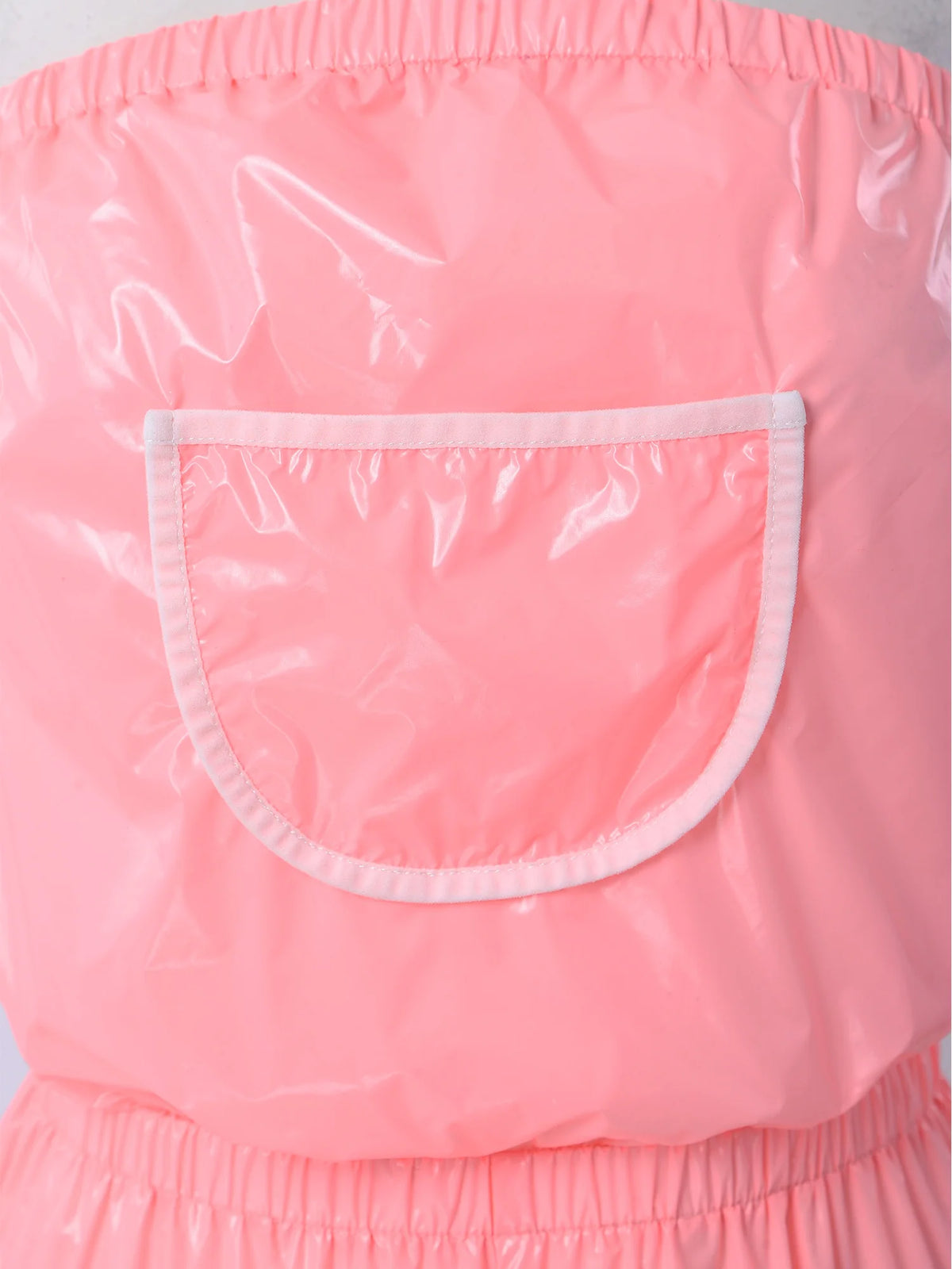 Womens Waterproof Strapless Jumpsuit Solid Color Elastic Waist Jogger Tube Rompers Diaper Cover Adaptive Clothings Nightwear
