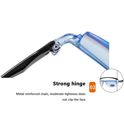 Smart Automatic Zoom Reading Glasses Rimless Optical Presbyopia Eyewear Ultralight Spectacle Blue Light Glasses Unisex