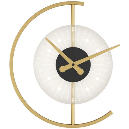 Nordic Clock Wall Lamp, Modern Minimalist LED Wall Light for Living Room, Bedroom & Background Wall Decoration