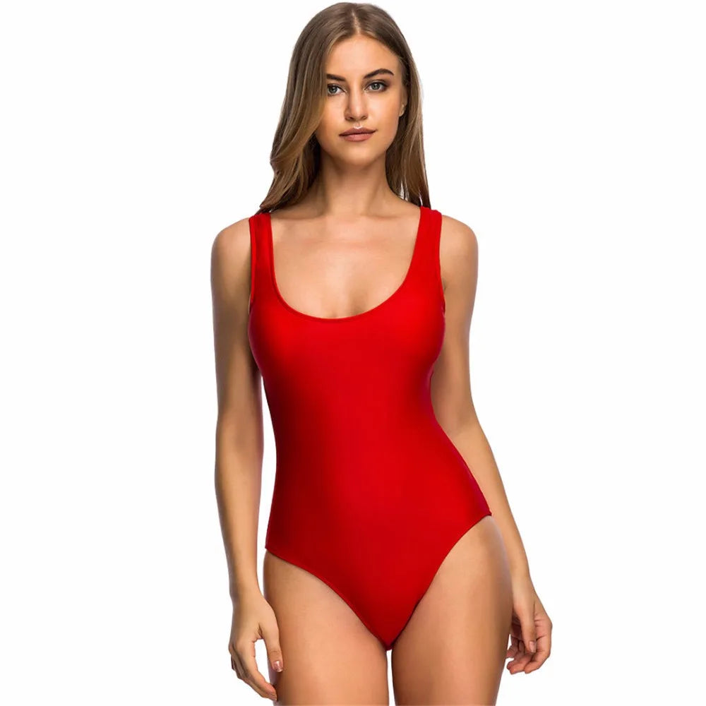 S - 6XL Sexy Female Plus Size Large Size One Piece Swimsuit Backless Monokini Swimwear Women Bather Bathing Suit Swim V128C