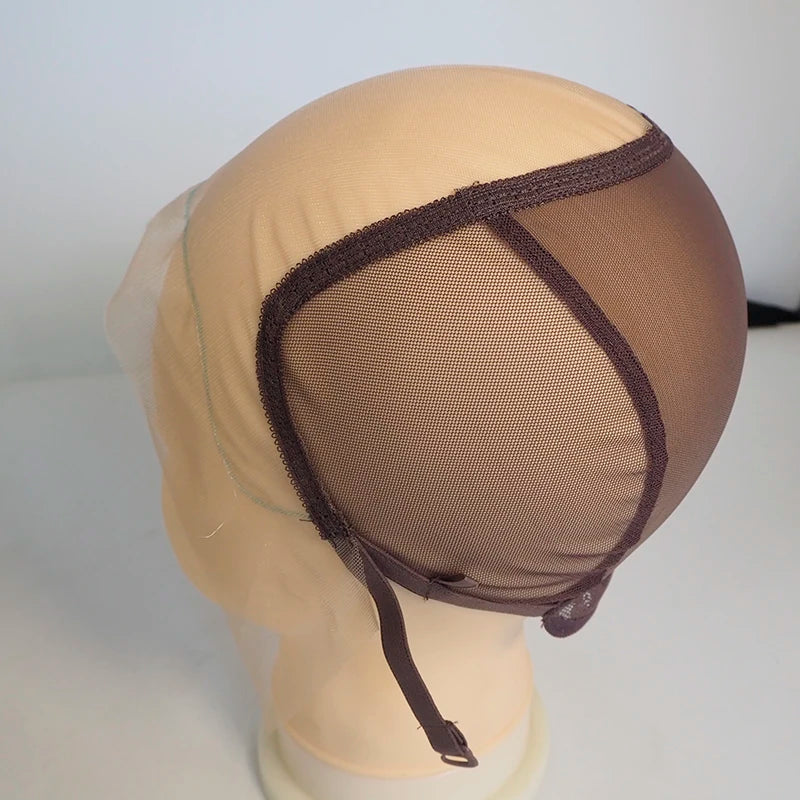 13*6inch lace front wig caps for making adjustable small wigs