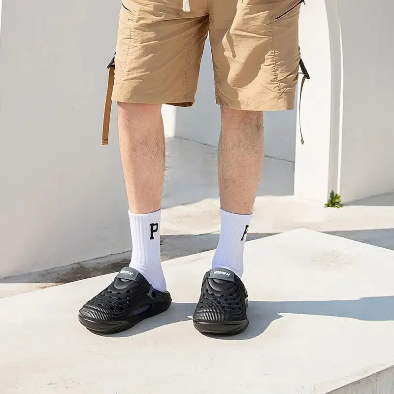 Fashion 2026 Mix Color Men's Comfortable Thick Platform Clogs Summer Beach Outside Couple Slippers Soft Sole EVA Sandals Slides