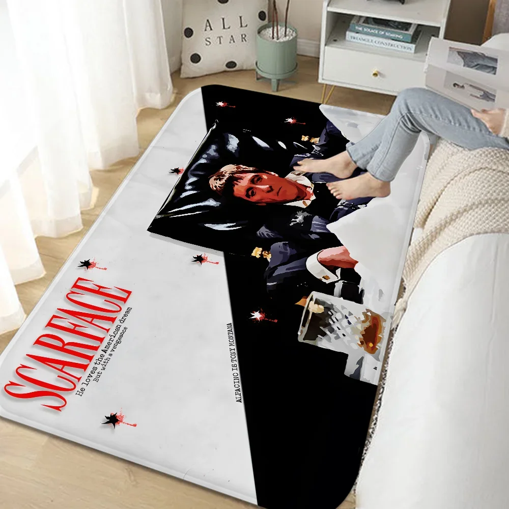 Movie Scarface Room Mats Anti-slip Absorb Water Long Strip Cushion Bedroon Mat Household Carpets