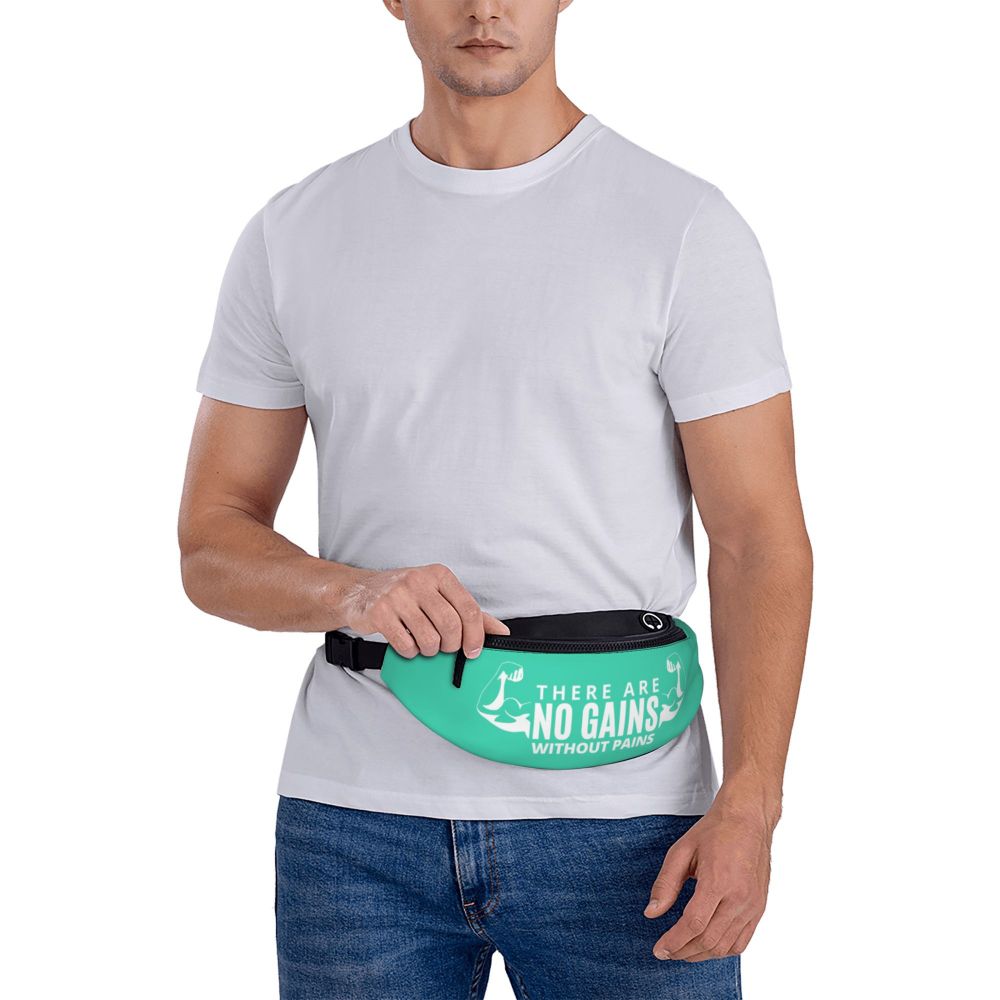 Powerhouse Gym Fanny Bag Custom Bodybuilders Fitness Crossbody Waist Pack Men Women Cycling Camping Phone Money Pouch